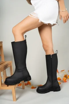 حذاء نسائي سوداء غير لامعة - Фото 8