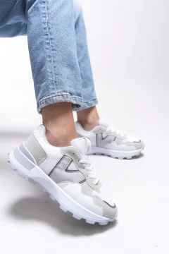 أحذية رياضية نسائية الجليد الأبيض - Фото 7