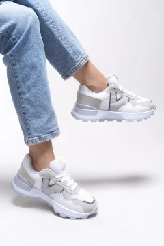 أحذية رياضية نسائية الجليد الأبيض - Фото 4