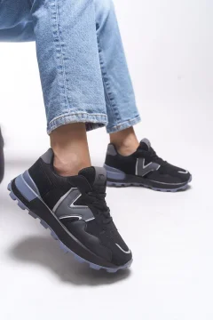 حذاء رياضي نسائي أسود مدخن - Фото 7