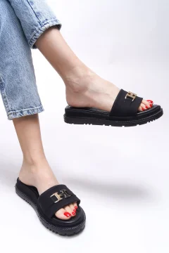 شبشب أسود نسائي - Фото 3