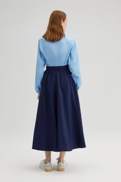 تنورة كوبرا بأزرار ذهبية - Фото 5