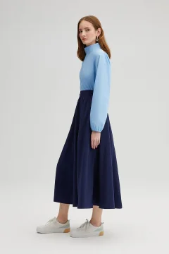 تنورة كوبرا بأزرار ذهبية - Фото 4