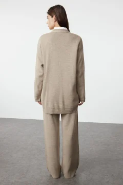 طقم كارديجان وبنطلون تريكو - Фото 5