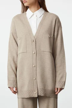 طقم كارديجان وبنطلون تريكو - Фото 7