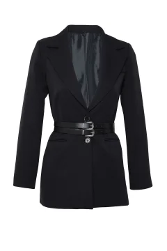 سترة سوداء منسوجة - Фото 7