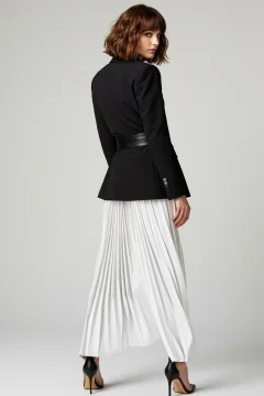 سترة سوداء منسوجة - Фото 2