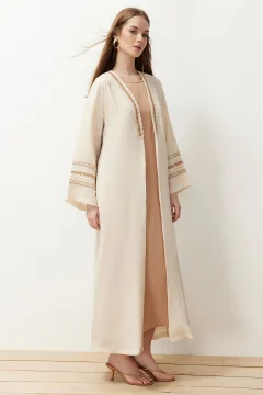 كيمونو وقفطان عباية طويلة منسوجة - Фото 2