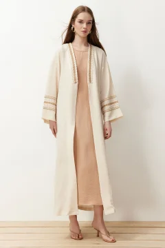 كيمونو وقفطان عباية طويلة منسوجة - Фото 3