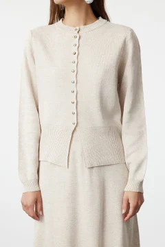 طقم كارديجان وتنورة تريكو - Фото 7