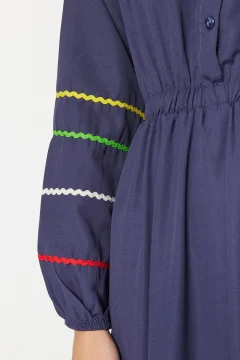 فستان نسائي باللون الازرق - Фото 8