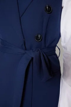 جاكيت نسائي انيق باللون الازرق الداكن - Фото 8