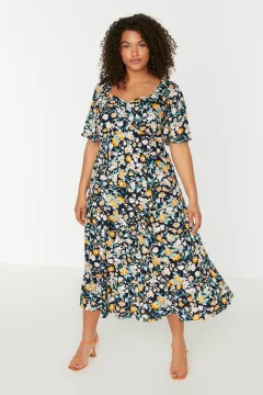 فستان منقوش الألوان - Фото 2