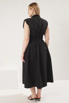 فستان أسود منسوج - Фото 9