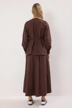 طقم تنورة منسوجة من القطن - Фото 7