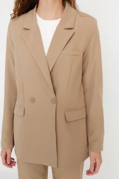 طقم نسائي انيق باللون البيج - Фото 6