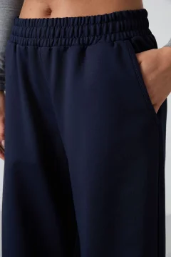 بنطال رياضي نسائي باللون الازرق الداكن - Фото 5