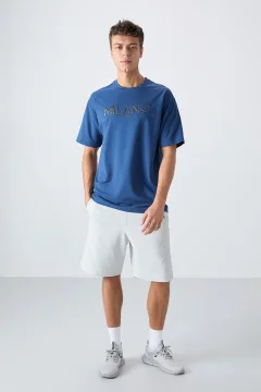 تي شيرت رجالي بلون ازرق - Фото 6