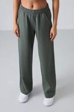 بنطلون رياضي نسائي بلون كاكي - Фото 3