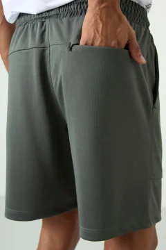 شورت رجالي كاكي ناعم ومريح - Фото 9