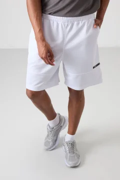 شورت رجالي أبيض سميك وناعم ومريح - Фото 2