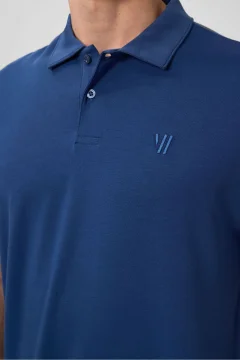 تي شيرت رجالي بياقة بولو أساسية - Фото 3