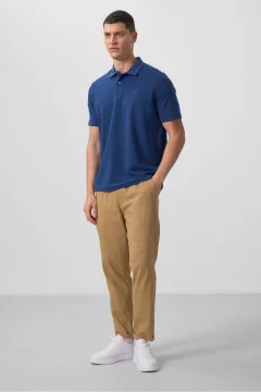 تي شيرت رجالي بياقة بولو أساسية - Фото 6