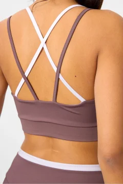 طقم رياضي تي شيرت كابري قصير وبنطال ضيق - Фото 6