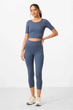 طقم رياضي للنساء باللون الازرق - Фото 3