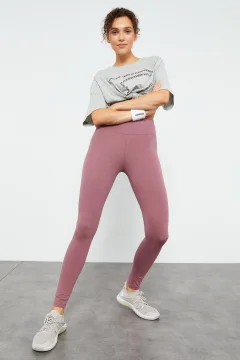 بنطال نسائي عالي الخصر بقصة ضيقة - Фото 7