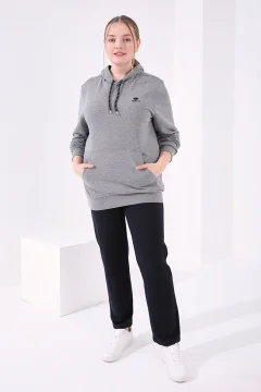 LargE SizE Navy BluE StonE DETailEd SwEatpants - 94040 - Фото 1