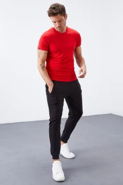 بنطال رياضي ا سواد بجيب بسحاب للرجال - Фото 3