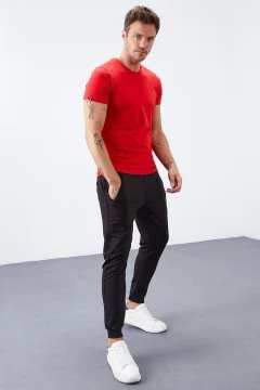 بنطال رياضي ا سواد بجيب بسحاب للرجال - Фото 7