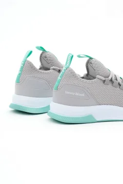 حذاء رياضي رمادي أخضر للجنسين - Фото 5