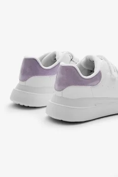 حذاء رياضي للأطفال باللون الأبيض والأرجواني - Фото 9