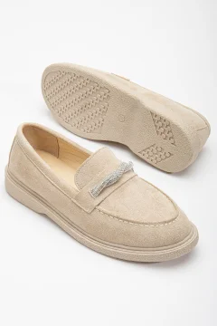 حذاء لوفر نسائي الجلد السويدي - Фото 7