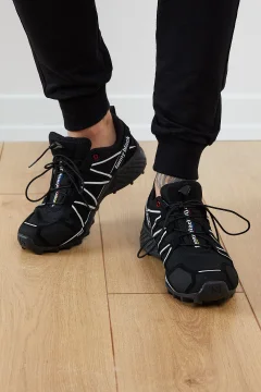 حذاء الرحلات باللون الأسود والأبيض - Фото 7