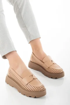 حذاء لوفر نسائي مريح ذو شريط جانبي - Фото 5