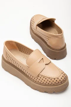 حذاء لوفر نسائي مريح ذو شريط جانبي - Фото 7