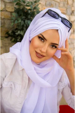 شال جاهز أبيض - Фото 4