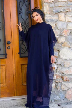 صوفية حجاب - أزرق داكن - Фото 2