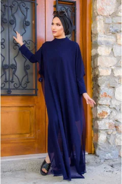 صوفية حجاب - أزرق داكن - Фото 5