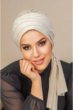 وشاح نسائي باللون الاكرو - Фото 2