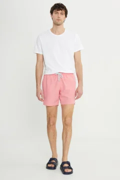 شورت سباحة رجالي باللون الوردي - Фото 4