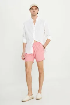 شورت سباحة رجالي باللون الوردي - Фото 2