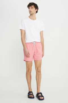 شورت سباحة رجالي باللون الوردي - Фото 6