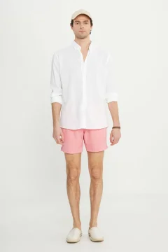 شورت سباحة رجالي باللون الوردي - Фото 5