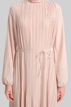 فستان نسائي بلون وردي فاتح - Фото 9