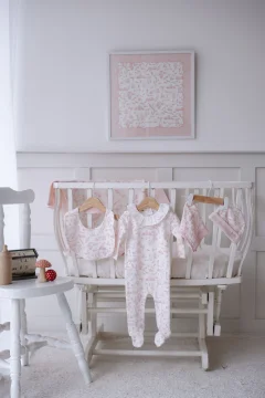 طقم وردي لحديثي الولادة مكون من 5 قطع - Фото 3