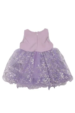 فستان اطفال بناتي باللون الأرجواني - Фото 2